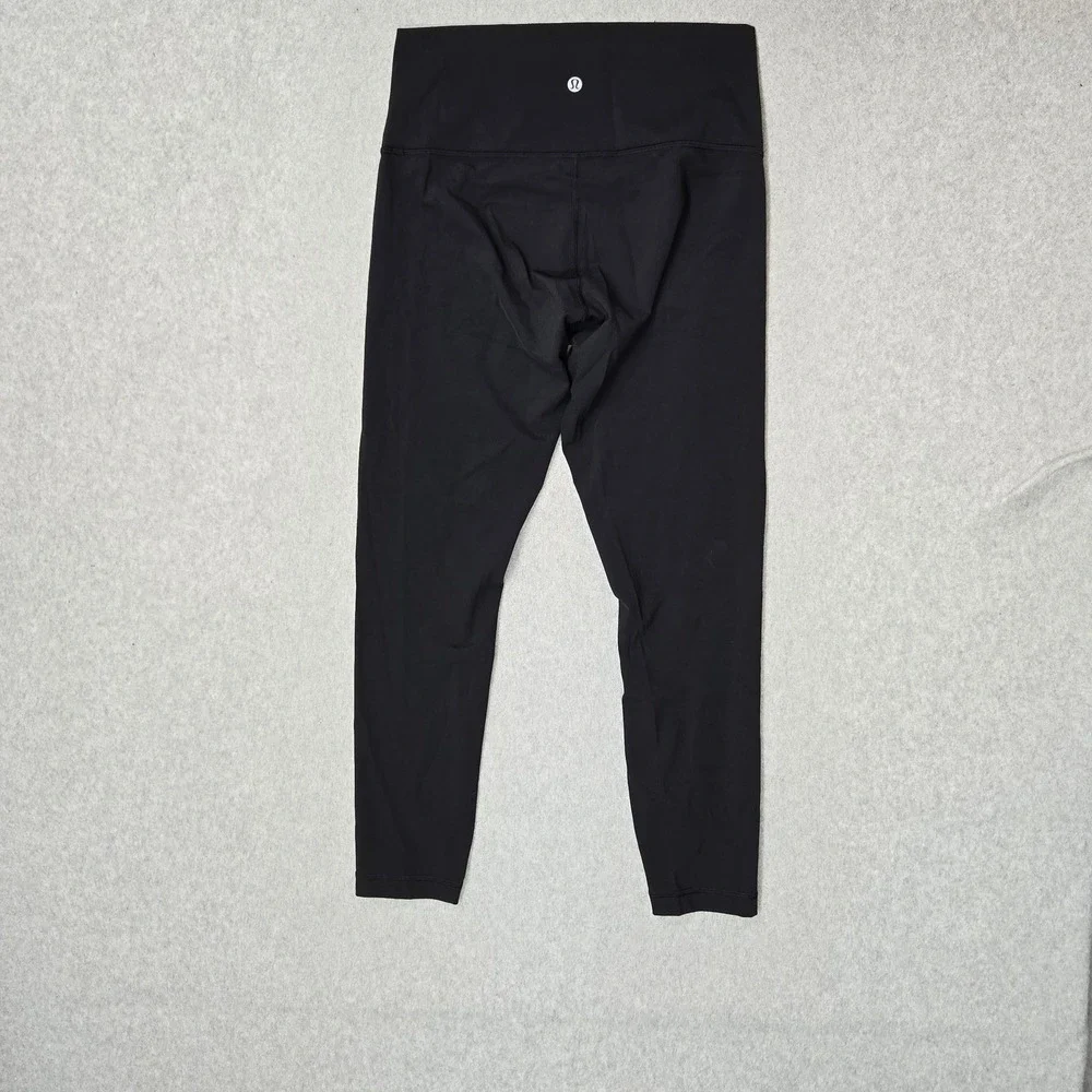 Lululemon Women Activewear Pants 8 Black Wunder Under HR Tight 25